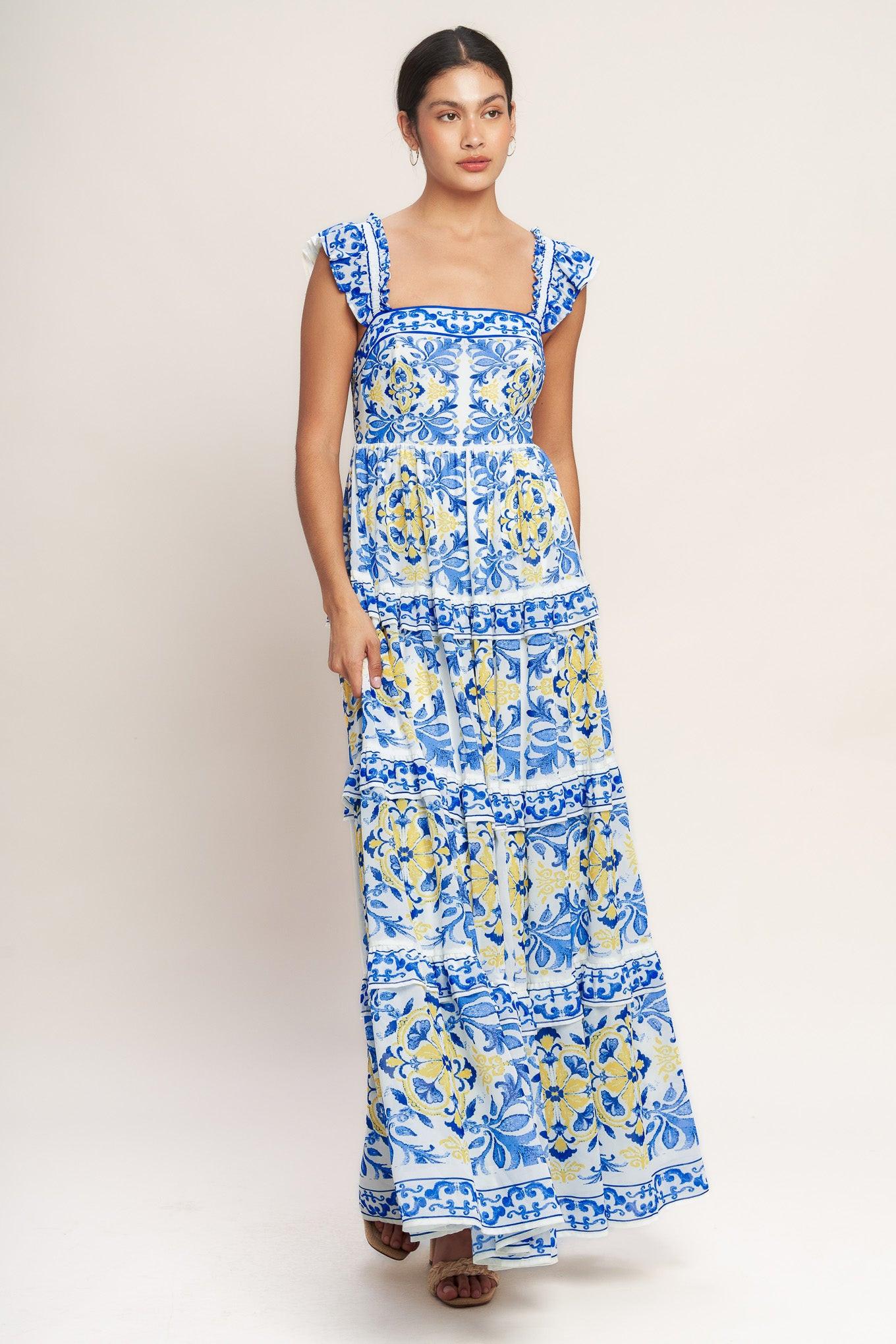 SALTY AIR SWEETHEART WOVEN MAXI DRESS Flying Tomato