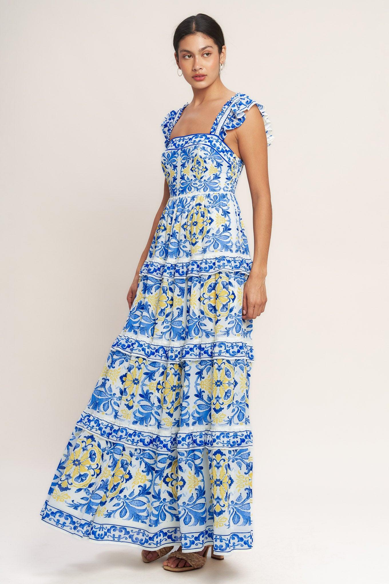 SALTY AIR SWEETHEART WOVEN MAXI DRESS Flying Tomato