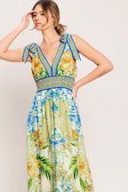 RESORT OPULENCE WOVEN MAXI DRESS Flying Tomato