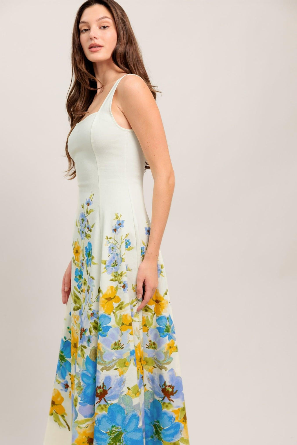 DREAMING OF THE COAST WOVEN MIDI DRESS Flying Tomato
