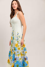 DREAMING OF THE COAST WOVEN MIDI DRESS Flying Tomato