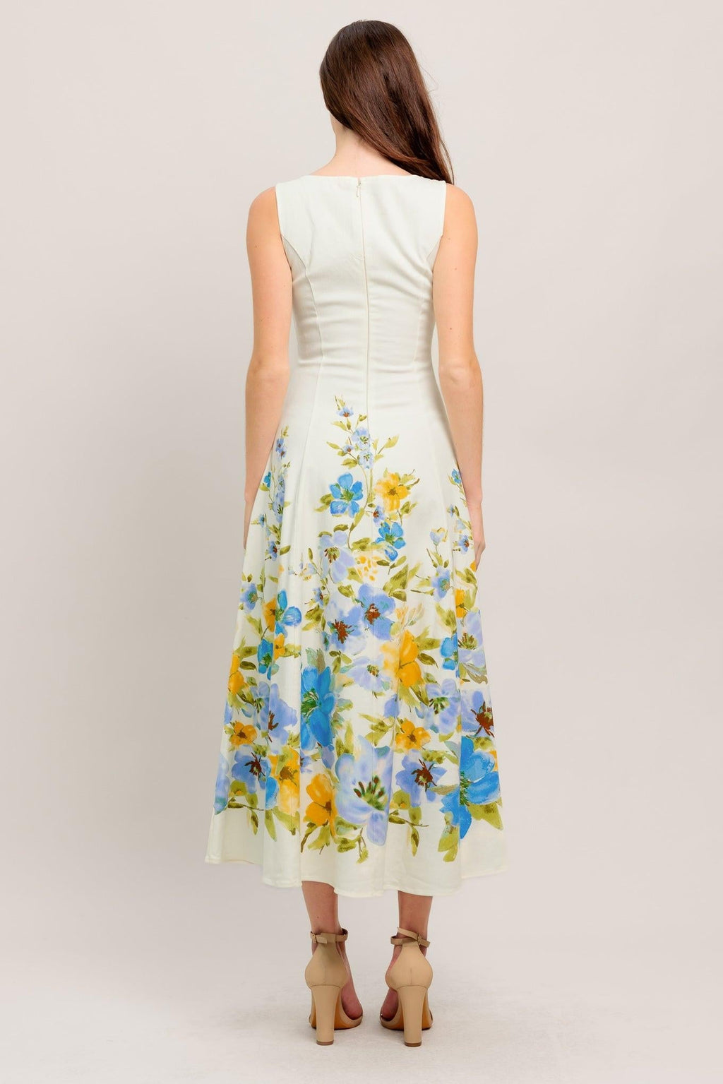 DREAMING OF THE COAST WOVEN MIDI DRESS Flying Tomato