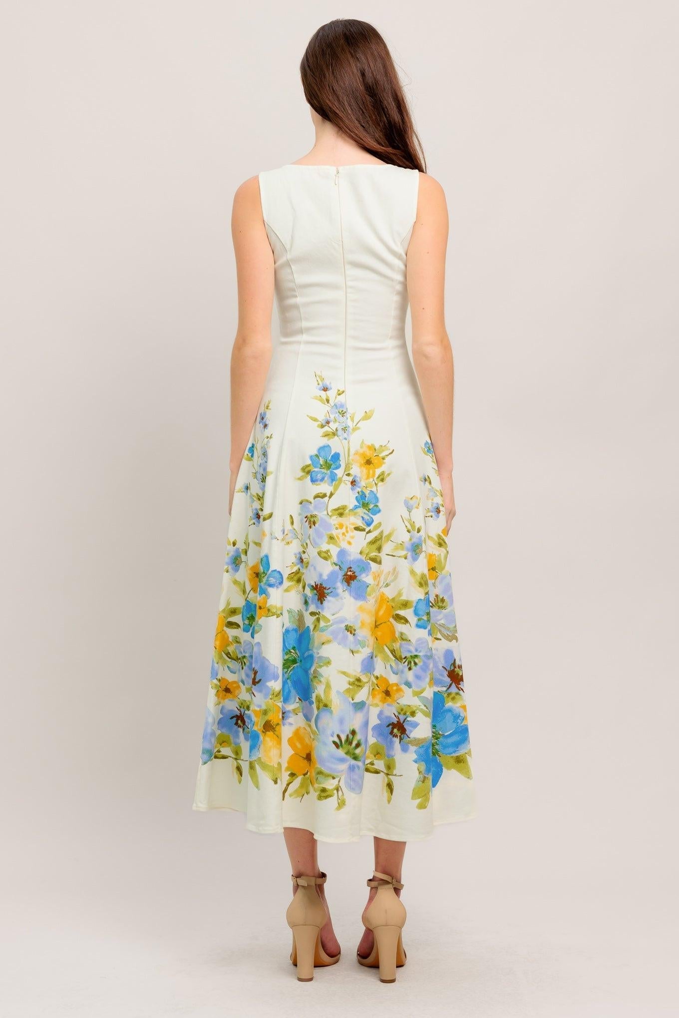 DREAMING OF THE COAST WOVEN MIDI DRESS Flying Tomato