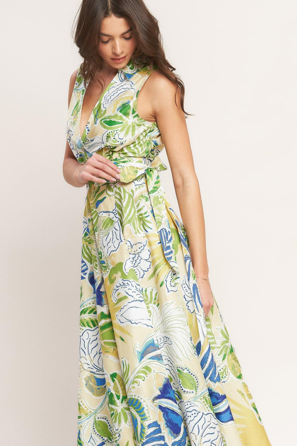 LAGOON FLOW WOVEN MIDI DRESS Flying Tomato