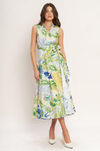LAGOON FLOW WOVEN MIDI DRESS Flying Tomato