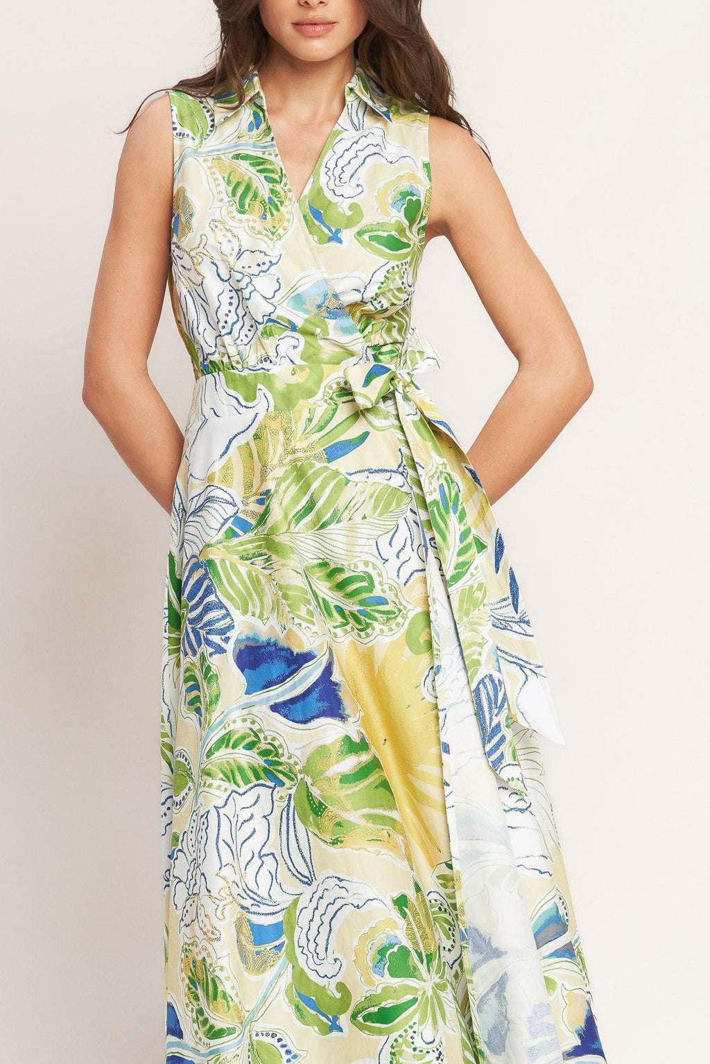 LAGOON FLOW WOVEN MIDI DRESS Flying Tomato