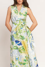 LAGOON FLOW WOVEN MIDI DRESS Flying Tomato