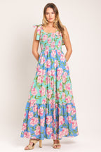 PASTEL GLOW WOVEN MAXI DRESS Flying Tomato