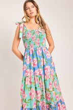PASTEL GLOW WOVEN MAXI DRESS Flying Tomato