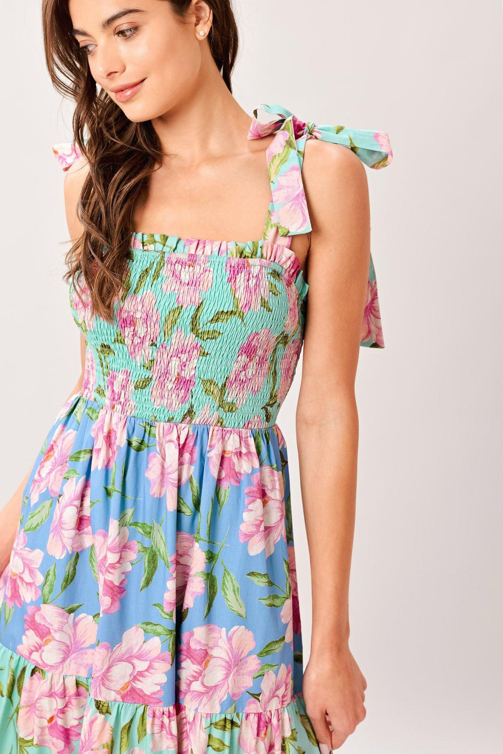 PASTEL GLOW WOVEN MAXI DRESS Flying Tomato