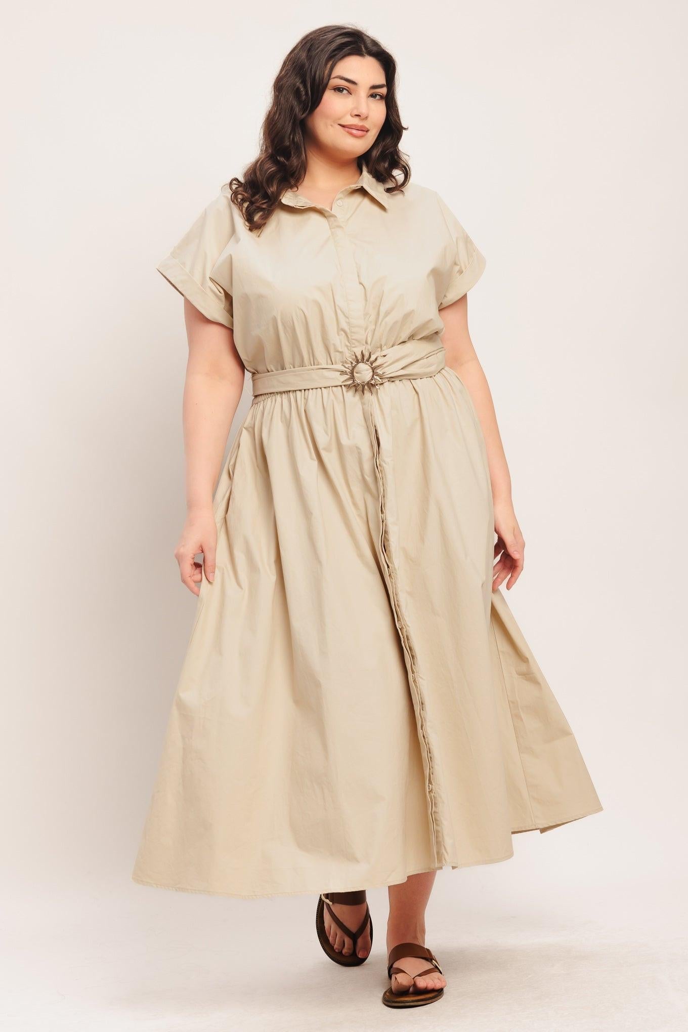 BARE ELEGANCE WOVEN MIDI DRESS Flying Tomato