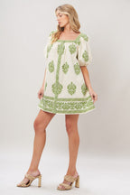 SWEET MEADOW WOVEN MINI DRESS Flying Tomato