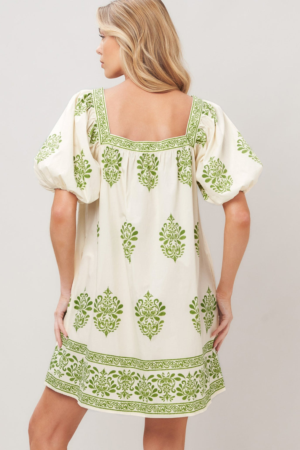 SWEET MEADOW WOVEN MINI DRESS Flying Tomato