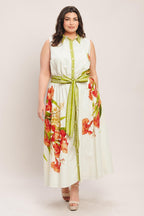 SPRING HEIRLOOM WOVEN MIDI DRESS Flying Tomato