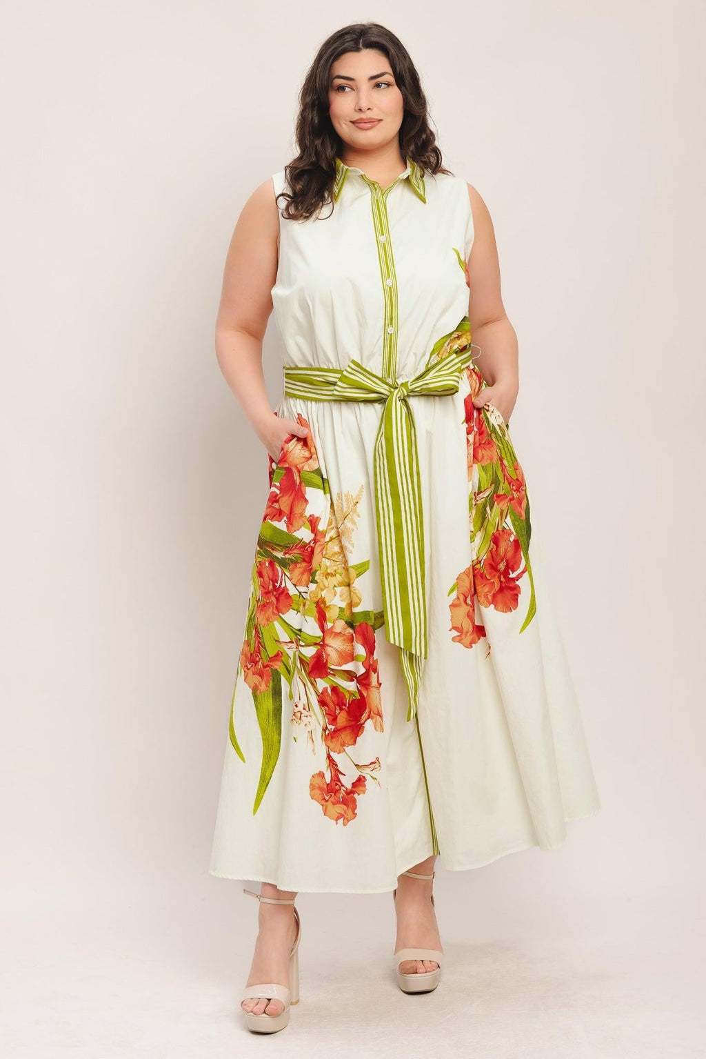 SPRING HEIRLOOM WOVEN MIDI DRESS Flying Tomato