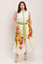 SPRING HEIRLOOM WOVEN MIDI DRESS Flying Tomato