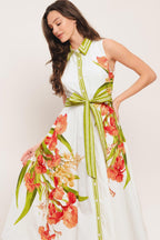 SPRING HEIRLOOM WOVEN MIDI DRESS Flying Tomato