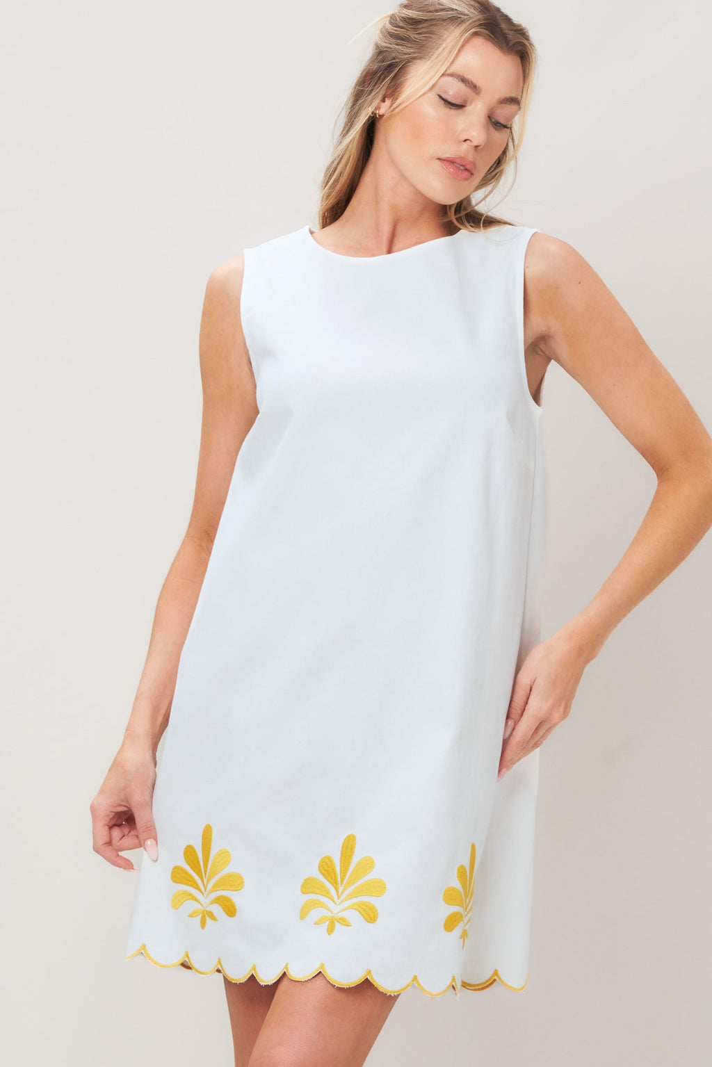SWEET AS SUNSHINE WOVEN MINI DRESS Flying Tomato
