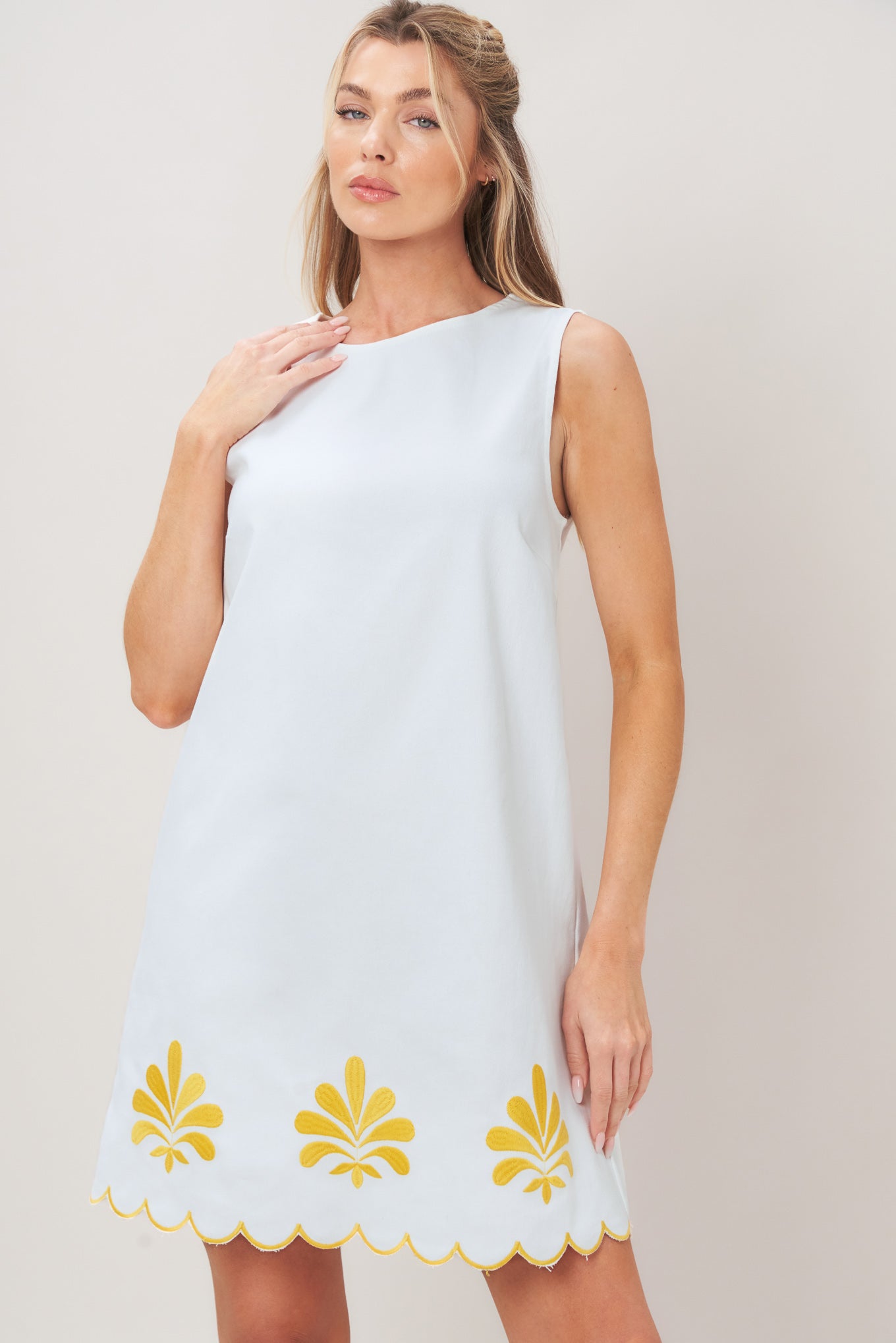 SWEET AS SUNSHINE WOVEN MINI DRESS Flying Tomato