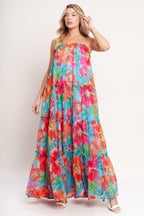 TROPICAL DAYDREAM WOVEN MAXI DRESS Flying Tomato