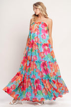 TROPICAL DAYDREAM WOVEN MAXI DRESS Flying Tomato