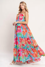 TROPICAL DAYDREAM WOVEN MAXI DRESS Flying Tomato