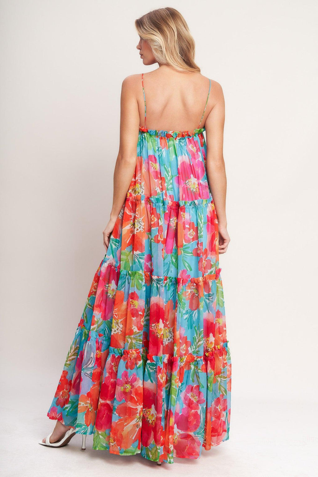 TROPICAL DAYDREAM WOVEN MAXI DRESS Flying Tomato
