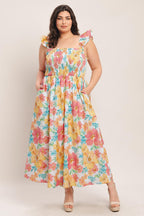 SOFT SUNSHINE WOVEN MIDI DRESS Flying Tomato