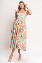 SOFT SUNSHINE WOVEN MIDI DRESS Flying Tomato