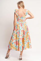 SOFT SUNSHINE WOVEN MIDI DRESS Flying Tomato