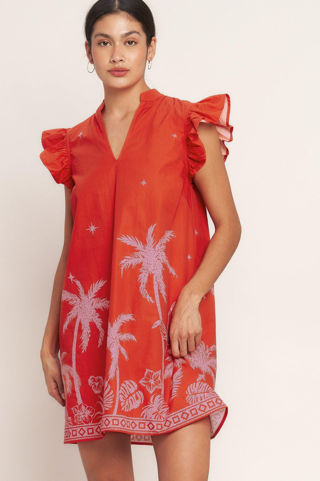 ISLAND STATE OF MIND WOVEN MINI DRESS Flying Tomato