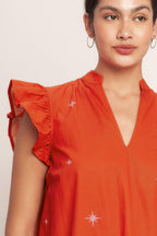 ISLAND STATE OF MIND WOVEN MINI DRESS Flying Tomato