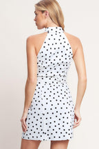 FRENCH DOT AFFAIR WOVEN MINI DRESS Flying Tomato