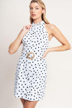 FRENCH DOT AFFAIR WOVEN MINI DRESS Flying Tomato