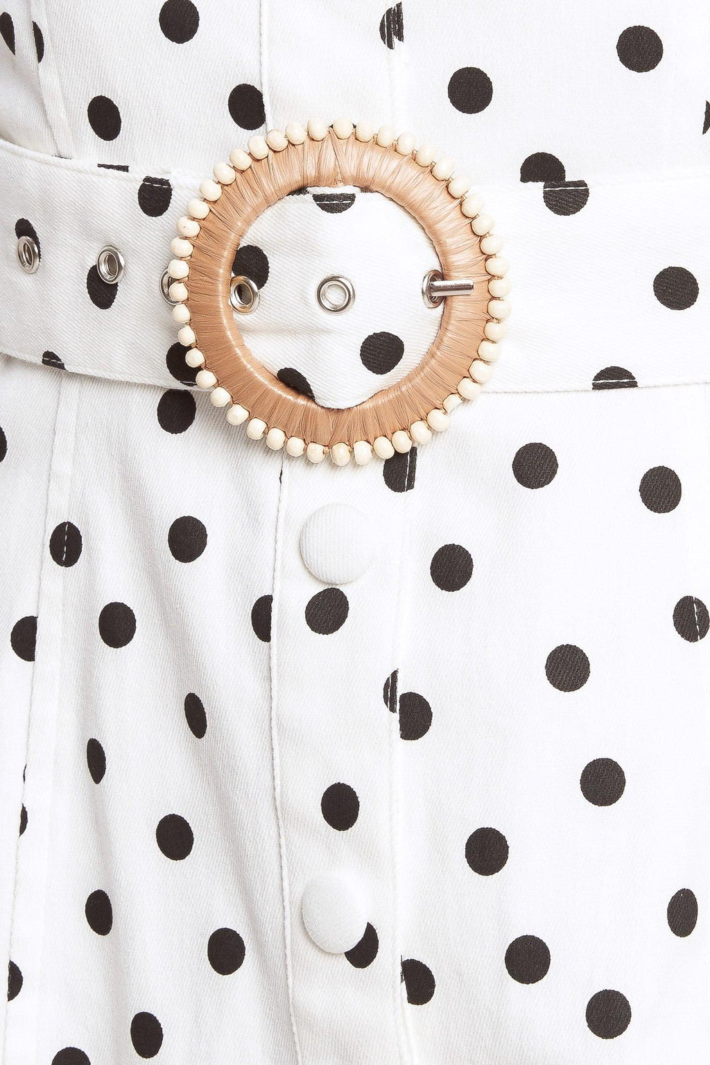 FRENCH DOT AFFAIR WOVEN MINI DRESS Flying Tomato