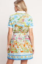 COASTAL MARKET WOVEN MINI DRESS Flying Tomato