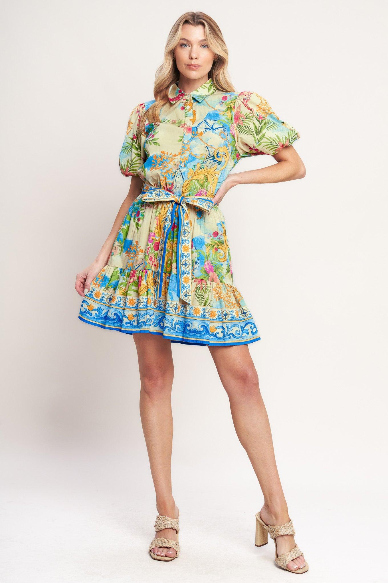 MEET ME IN PARADISE WOVEN MINI DRESS Flying Tomato