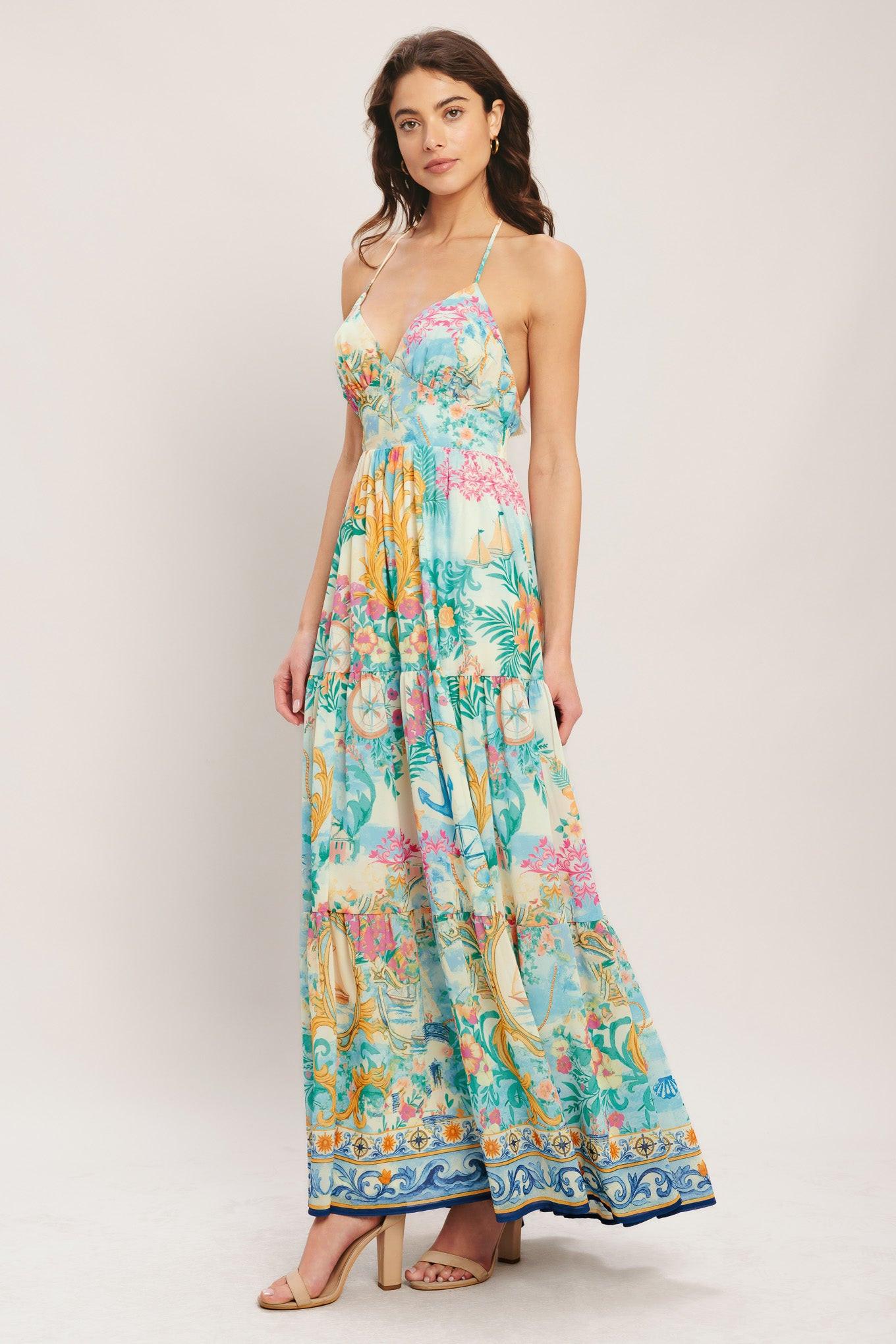 CAPRI SAIL AWAY WOVEN MAXI DRESS Flying Tomato