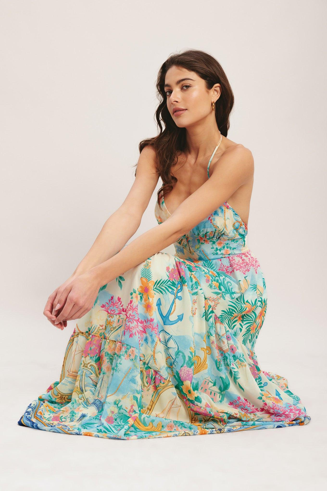 CAPRI SAIL AWAY WOVEN MAXI DRESS Flying Tomato