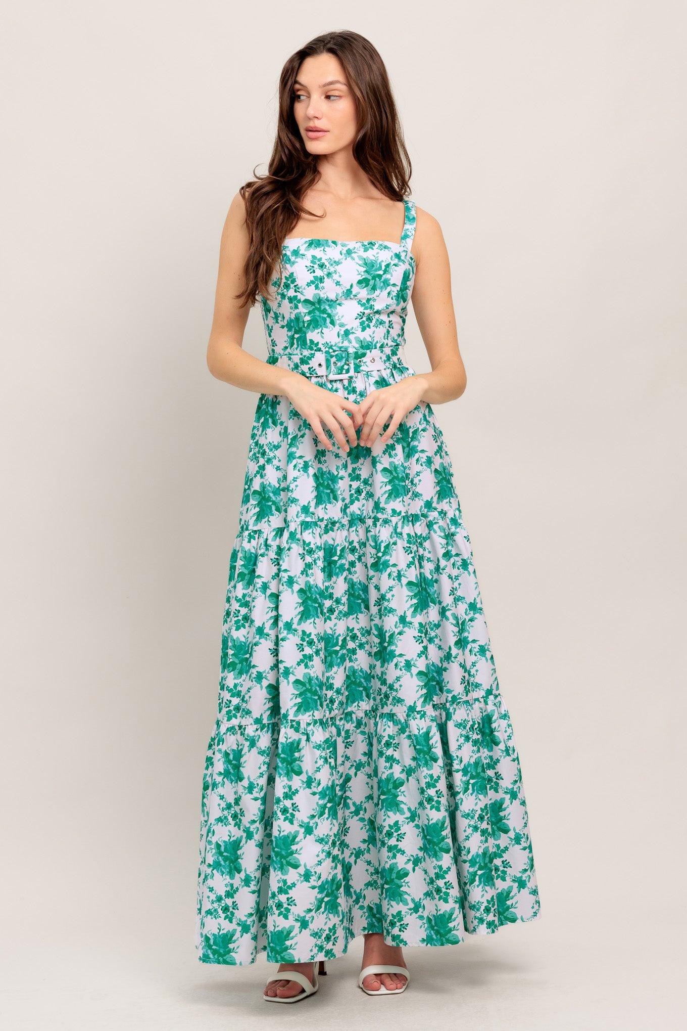 LOVE GROWS HERE WOVEN MAXI DRESS Flying Tomato