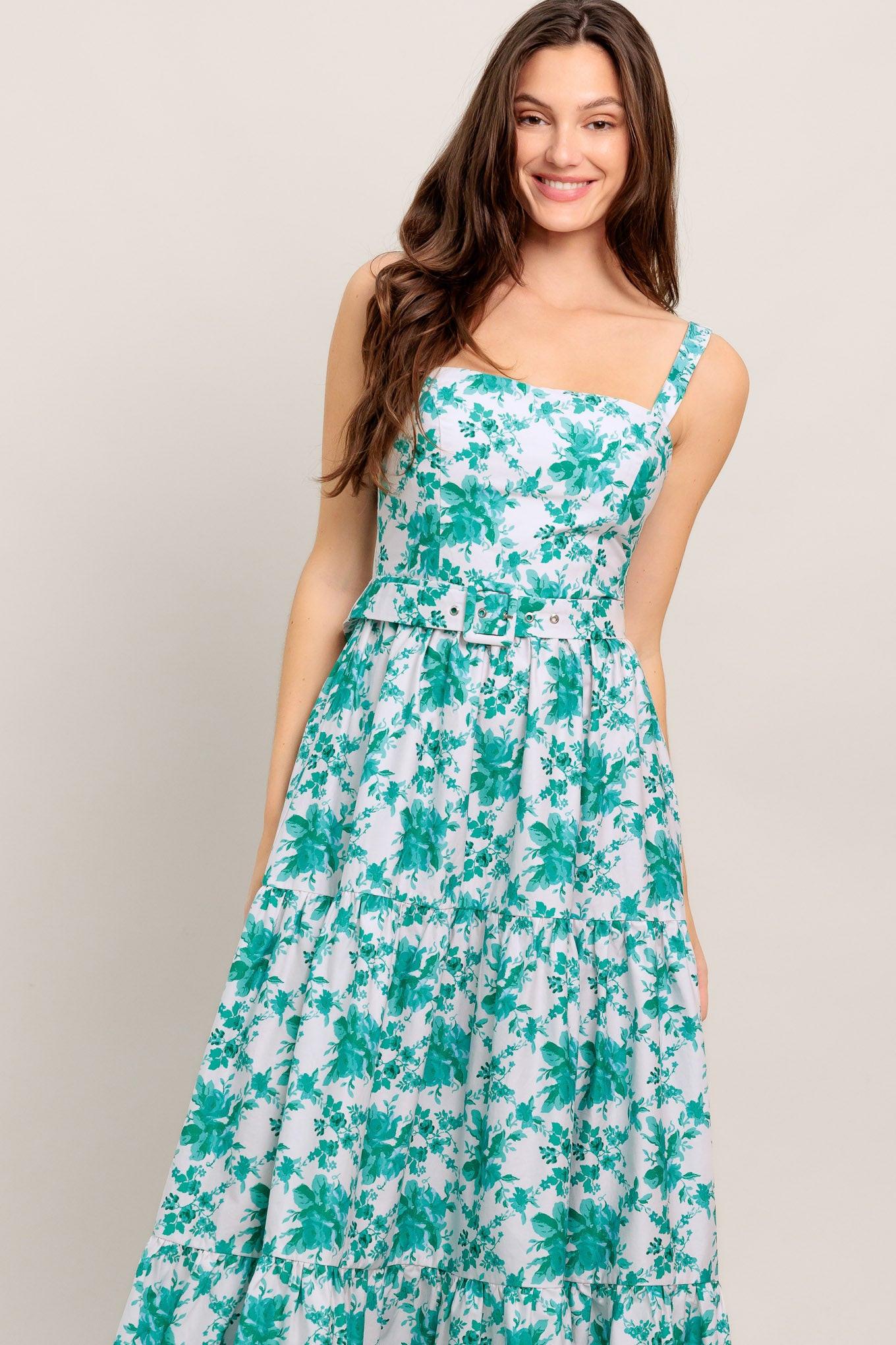 LOVE GROWS HERE WOVEN MAXI DRESS Flying Tomato