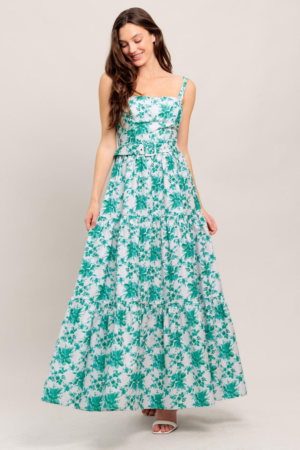LOVE GROWS HERE WOVEN MAXI DRESS Flying Tomato