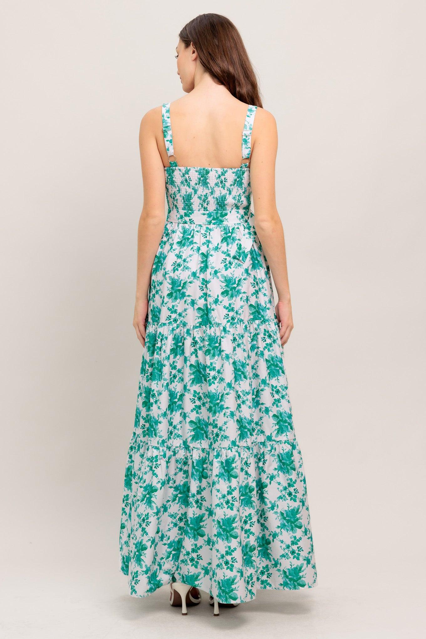 LOVE GROWS HERE WOVEN MAXI DRESS Flying Tomato