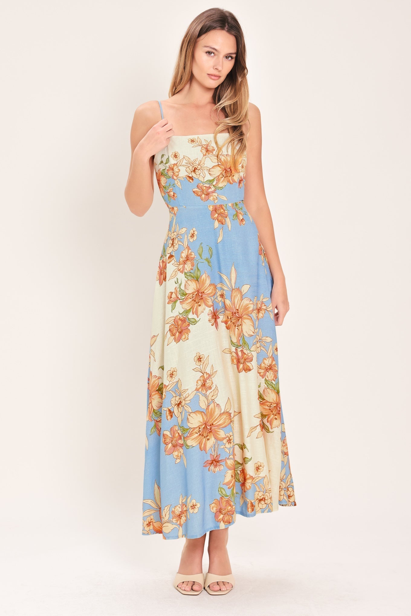 SUMMER SERENADE WOVEN MIDI DRESS Flying Tomato