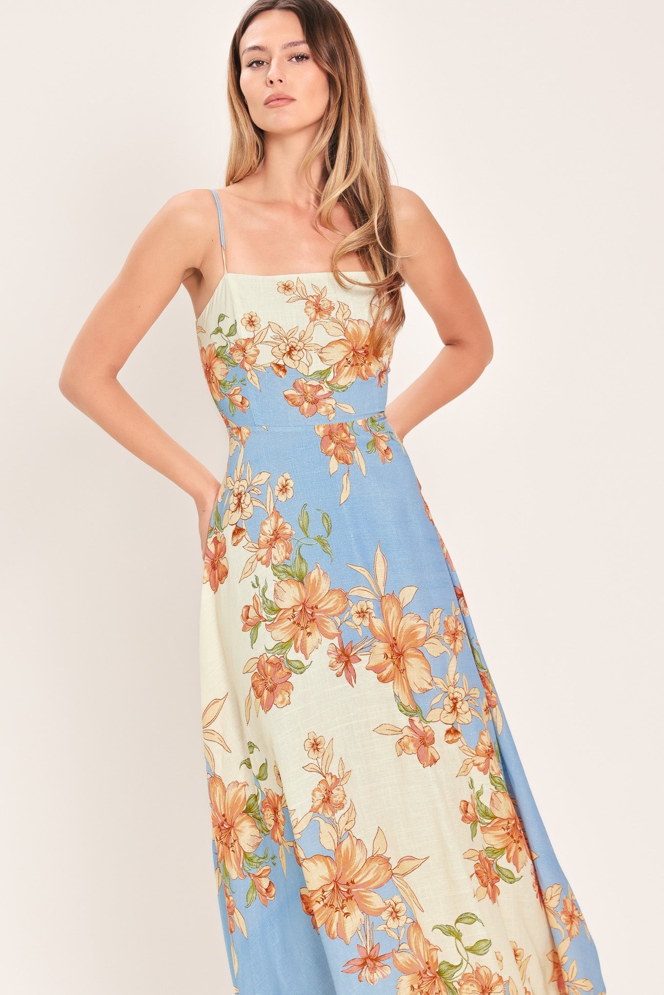 SUMMER SERENADE WOVEN MIDI DRESS Flying Tomato