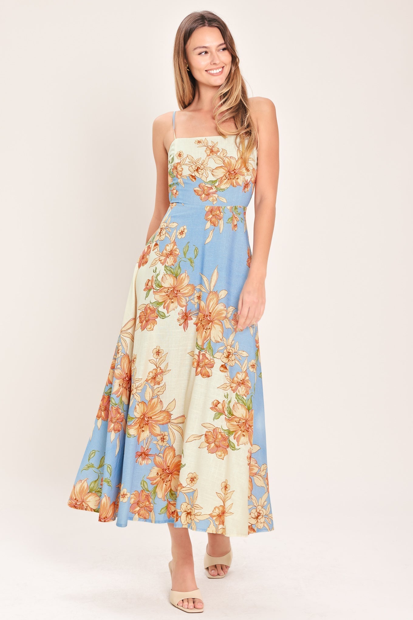 SUMMER SERENADE WOVEN MIDI DRESS Flying Tomato