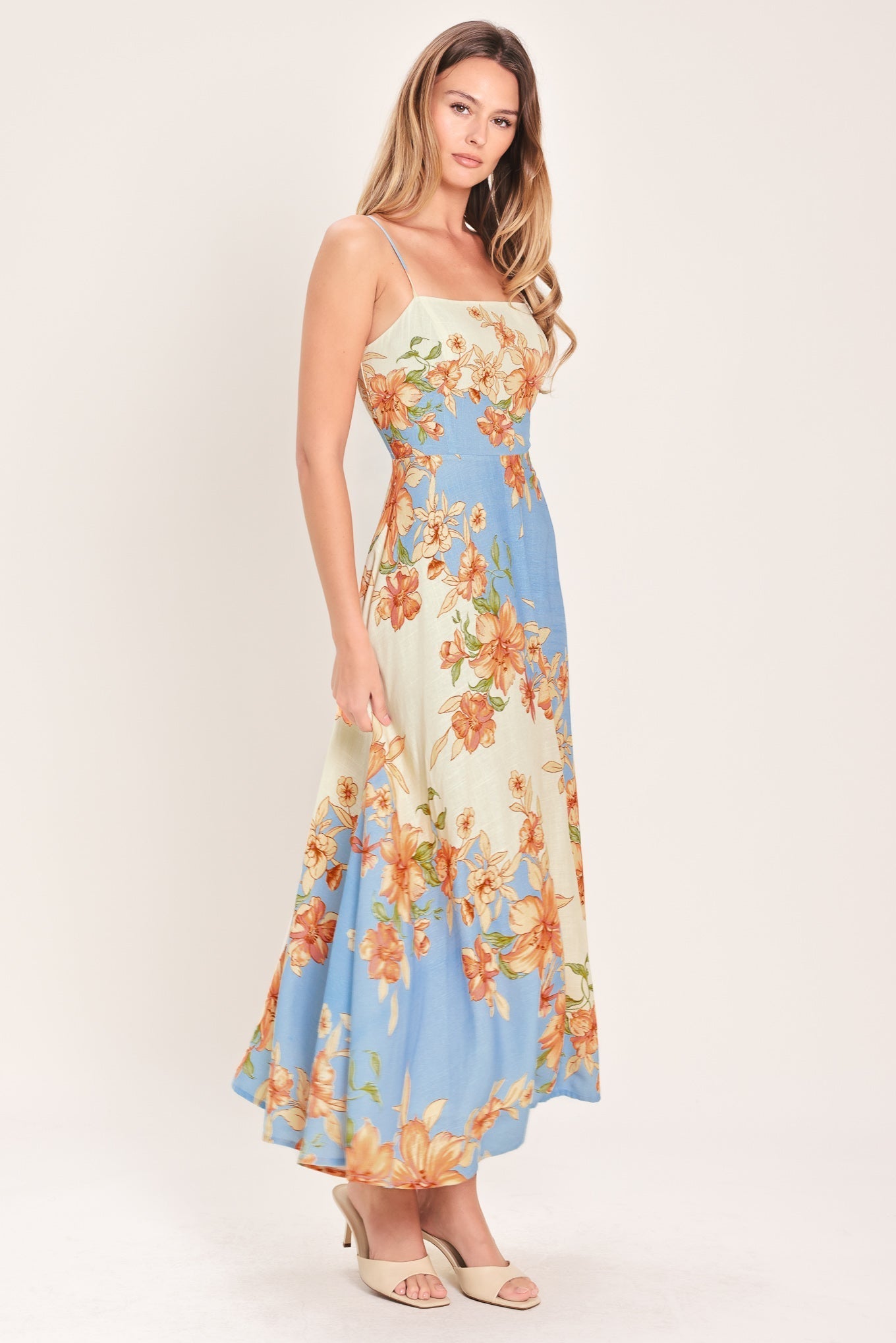 SUMMER SERENADE WOVEN MIDI DRESS Flying Tomato