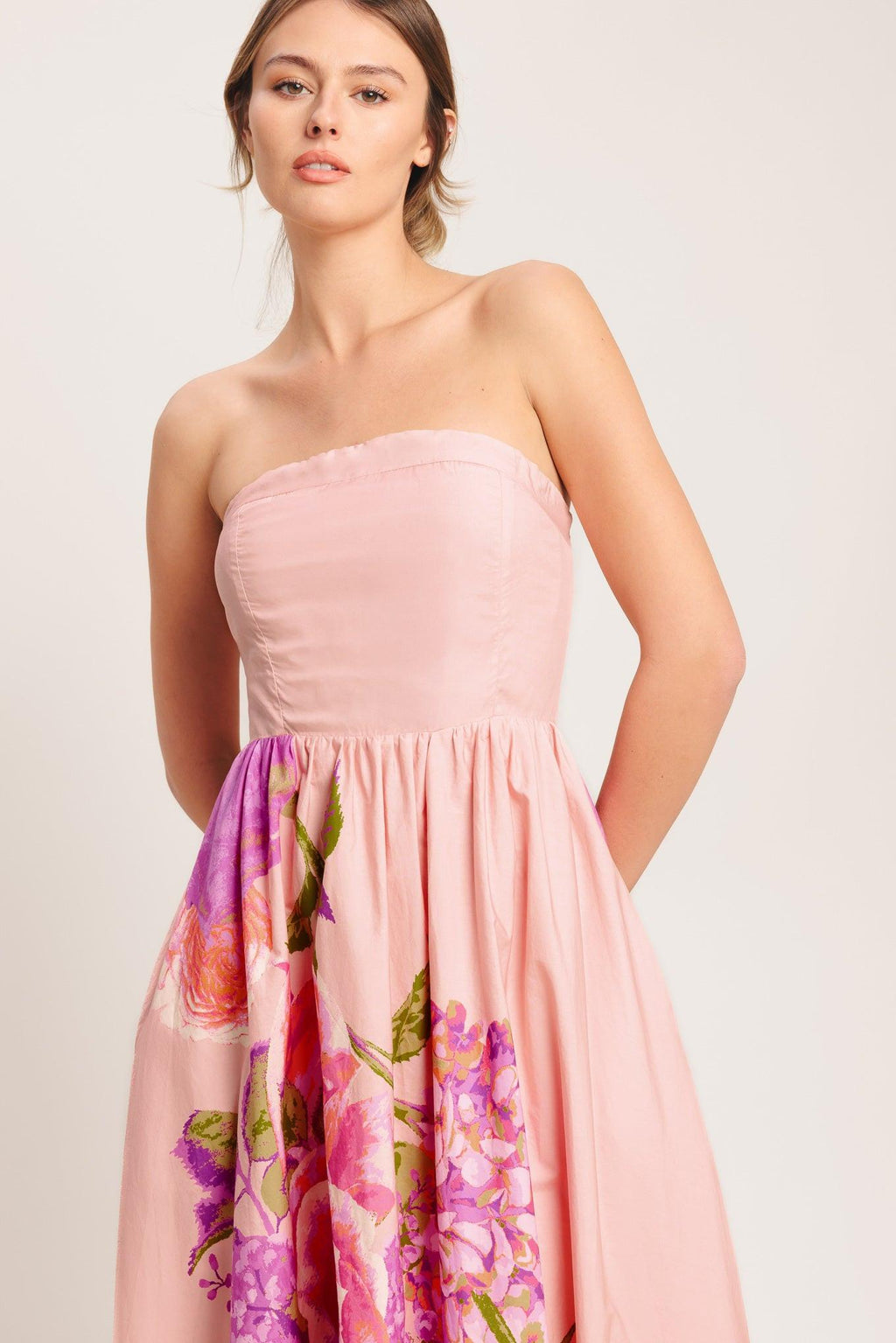 ROSE SERENADE WOVEN MAXI DRESS Flying Tomato