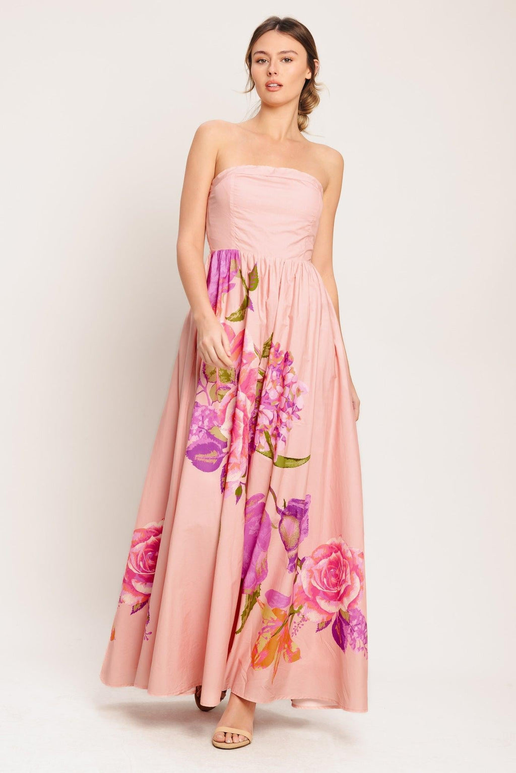 ROSE SERENADE WOVEN MAXI DRESS Flying Tomato