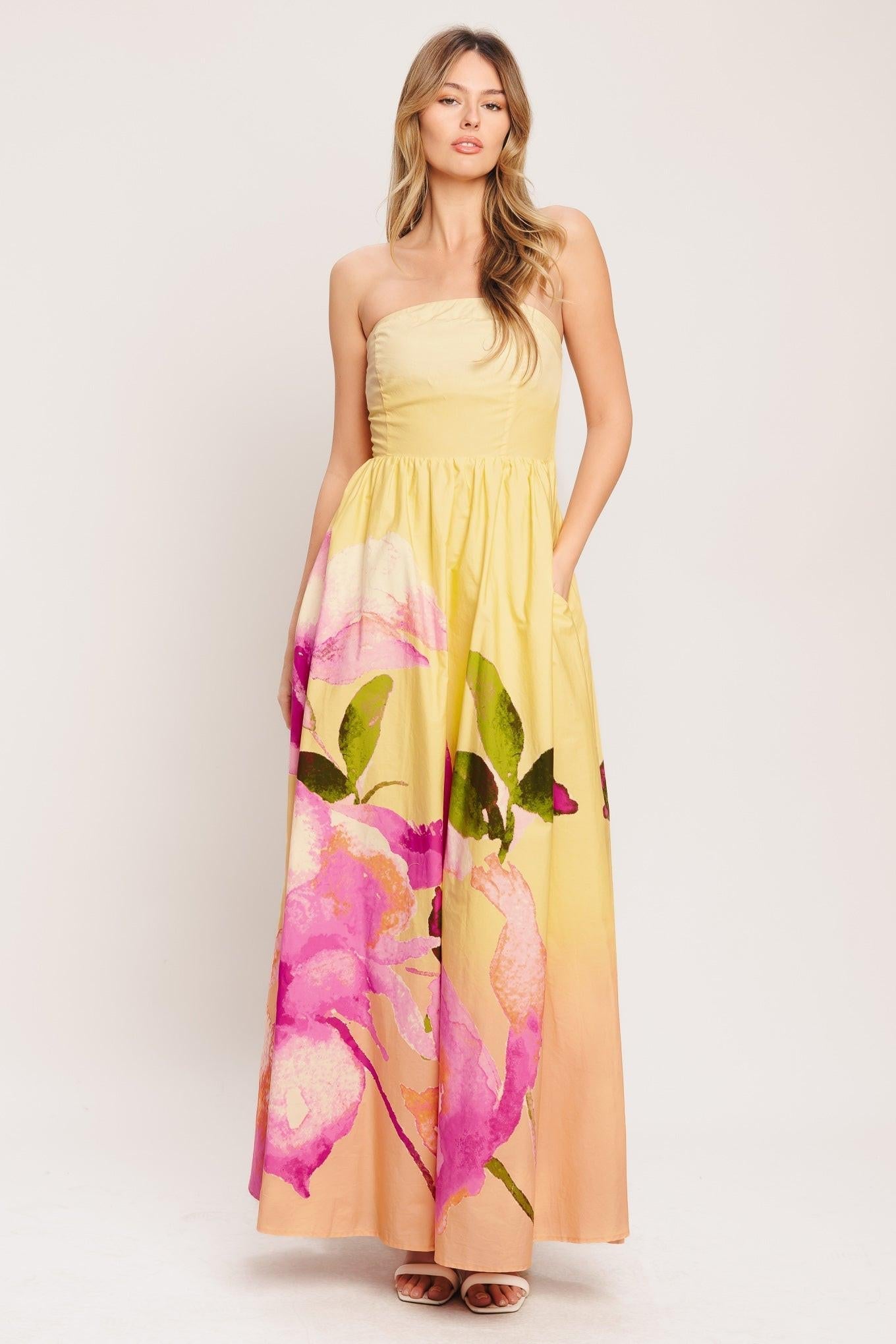 DREAMY OMBRE WOVEN MAXI DRESS Flying Tomato